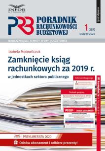 Okładka książki Zamknięcie ksiąg rachunkowych za 2019 r.w jednostkach sektora publicznego