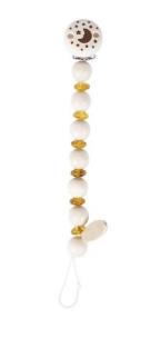 Opakowanie Zawieszka do smoczka ze sztucznym bursztynem