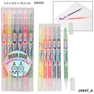 Opakowanie ZESTAW NEON DUO TOP MODEL CIENKOPIS I ZAKREŚLACZ 10547A