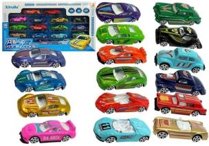 Opakowanie Zestaw samochodów resoraków 16 Autek