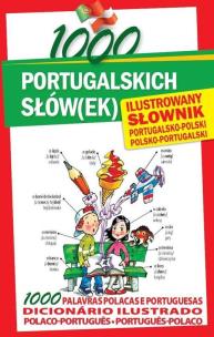 Okładka książki 1000 portugalskich słów(ek). Ilustrowany słownik