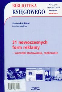 Okładka książki 31 nowoczesnych form reklamy