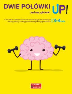 Okładka książki AIM. Dwie połówki jednej główki UP!3-4 lata w.2020