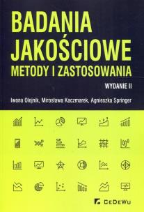 Okładka książki Badania jakościowe - metody i zastosowania w.II