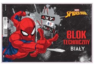 Opakowanie Blok techniczny biały A4/10K Spider Man
