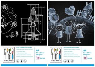 Opakowanie Blok techniczny czarny A4/10K Creatino (10szt)