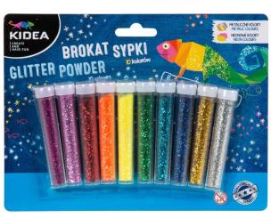 Opakowanie Brokat sypki 10 kolorów KIDEA