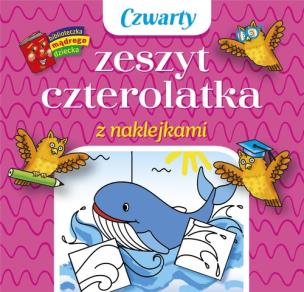 Okładka książki Czwarty zeszyt czterolatka z naklejkami