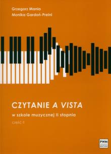 Okładka książki Czytanie a vista w szkole muzycznej II stopnia