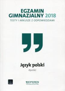 Okładka książki Egzamin gimnazjalny - Testy polonist. 2018 OPERON