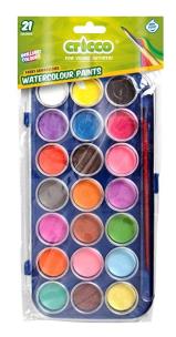 Opakowanie Farby akwarelowe 21 kolorów CRICCO