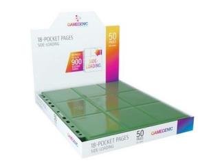 Opakowanie Gamegenic:18-Pocket Pages Sideloading-Green(50szt)