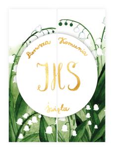 Okładka książki KARNET B6 KOMUNIA ROZKŁADANY KONWALIE