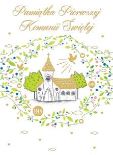 Okładka książki KARNET B6 KOMUNIA Z KIESZONKĄ KOŚCIÓŁ