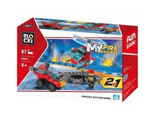 Opakowanie Klocki Blocki MyFireBrigade 2w1 87 el.