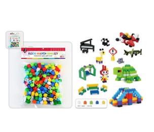 Klocki Przestrzenne 128 elementów. Wydawca: Askato. Multiszop.pl Opakowanie Klocki Przestrzenne 128 elementów