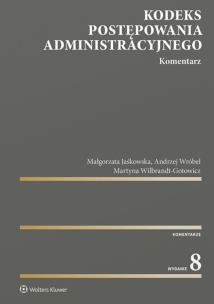 Okładka książki Kodeks postępowania administracyjnego Komentarz