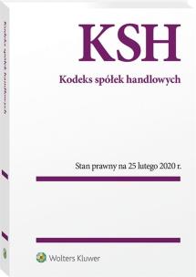 Okładka książki Kodeks spółek handlowych w.9/2020