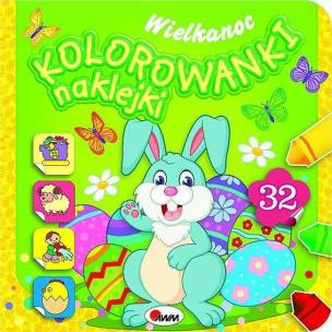Okładka książki Kolorowanki naklejki Wielkanoc