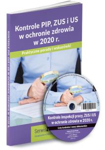 Okładka książki Kontrole PIP, ZUS i US w ochronie zdrowia w 2020 r.