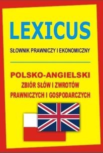 Okładka książki LEXICUS Słownik prawniczy i ekonomiczny pol-ang TW