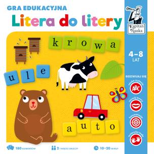Okładka książki Litera do litery. Gra edukacyjna