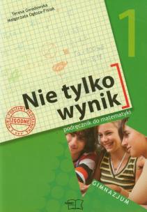 Okładka książki Mat. Nie tylko wynik kl.1 podr. GIM (+CD) 2009 MAC