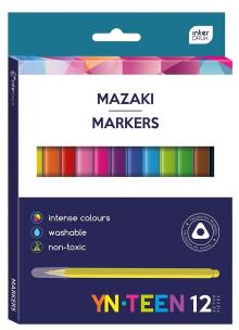 Opakowanie Mazaki trójkątne 12 kolorów YN TEEN