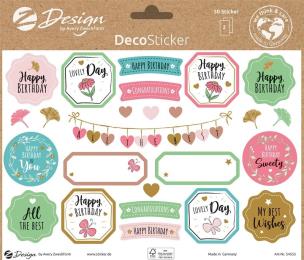 Opakowanie Naklejki dekoracyjne - Happy birthday