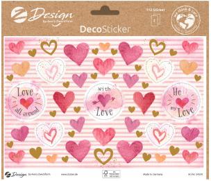 Opakowanie Naklejki dekoracyjne - Serca