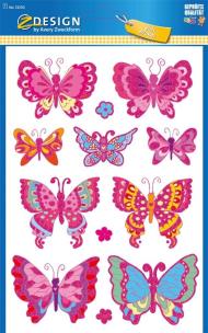 Opakowanie Naklejki foliowe błyszczące - Motyle
