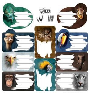 Opakowanie Naklejki na zeszyty Wild