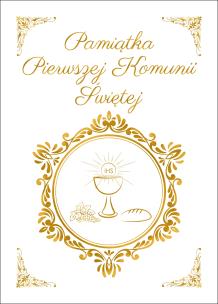 Okładka książki PAMIĄTKA PIERWSZEJ KOMUNII ŚWIĘTEJ