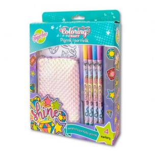 Opakowanie Piórnik i portfelik do kolorowania Shine STnux