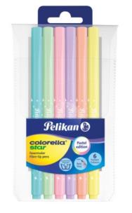 Opakowanie Pisaki Colorella Star C302 6szt Pastelowe