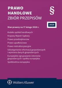 Okładka książki Prawo handlowe Zbiór przepisów w.33/2020