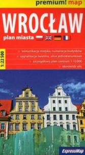 Okładka książki Premium! map Wrocław 1:22 500 plan miasta w.2020