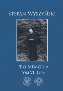 Okładka książki PRO MEMORIA TOM 6 1959