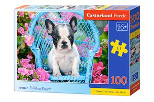 Opakowanie Puzzle 100 French Bulldog Puppy CASTOR
