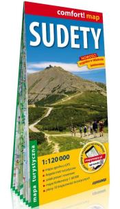 Okładka książki Sudety laminowana mapa turystyczna 1:120 000