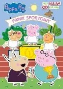 Okładka książki Świnka Peppa. Przyklejam, odklejam.Piknik sportowy