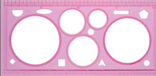 Opakowanie Szablon kreślarski z kołami 20cm 84823