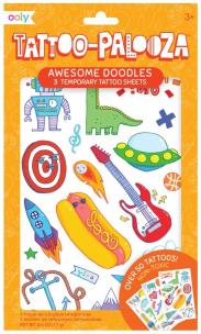 Opakowanie Tatuaże zmywalne Tattoo Palooza - Bazgroły zeszyt