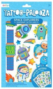 Opakowanie Tatuaże zmywalne Tattoo Palooza - Odkrywcy kosmosu