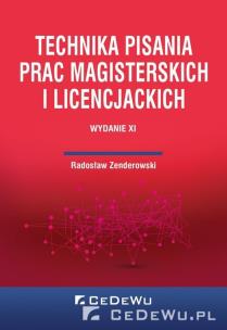 Okładka książki Technika pisania prac magisterskich i licencj.