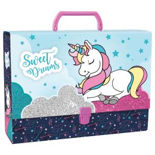 Opakowanie Teczka z rączką gruba 02 Jednorożec DERFORM