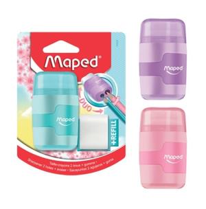 Opakowanie Temperówka z gumką Connect pastel 2 otwory MAPED