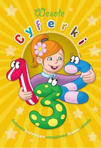 Okładka książki Wesołe cyferki.Ćwiczenia kszt. um. licz. i pisania