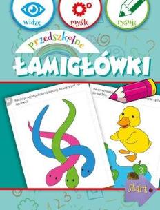 Okładka książki Widzę, myślę, rysuję. Przedszkolne łamigłówki