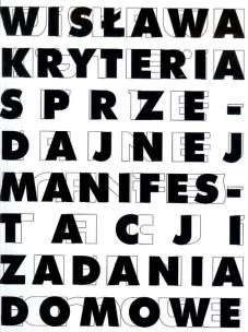 Okładka książki Wisława.Kryteria sprzedajnej manifestacji